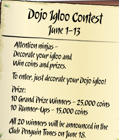 Dojo igloo contest